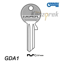 Errebi 012 - klucz surowy - GDA1 okrągły